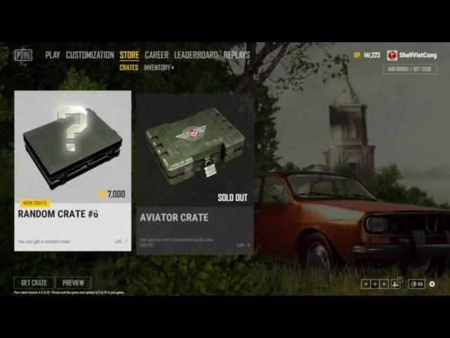 Open Aviator Crate  Get Desert Shemagh