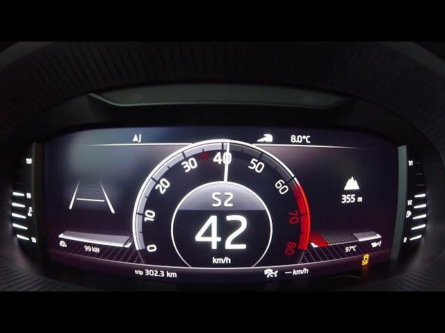 Škoda Scala 1.5 TSI DSG 110kw acceleration 0-100km/h