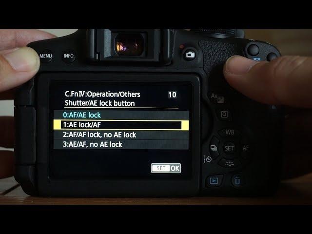 Back Button Focus for Canon DSLRs (i.e. T6i, T6, T5i, T5, T4i, etc.)