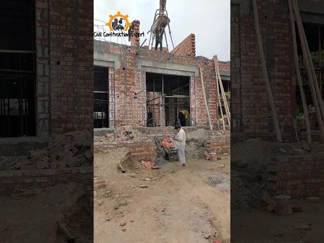 Bricks Shifting to First Floor || #civil #construction #youtubeshorts #reels #ytshorts