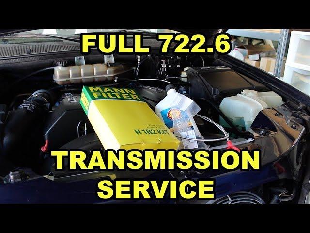 Mercedes Benz 722.6 Transmission Fluid, Filter, and Pilot Bushing Change