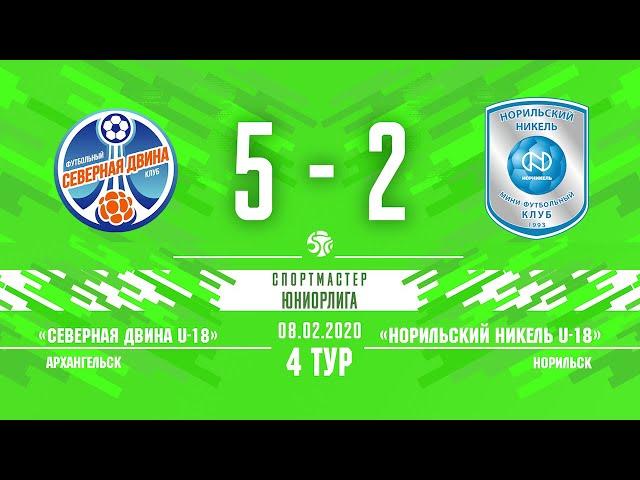 Спортмастер-ЮНИОРЛИГА U-18. 4-й тур.  Северная Двина U-18  - Норильский никель U-18. 5-2