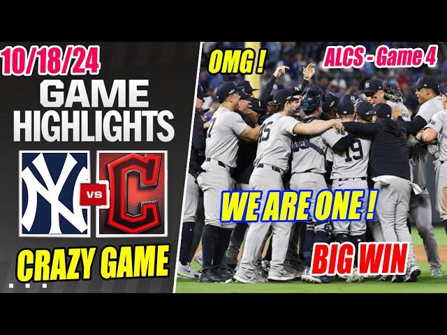 New York Yankees vs Cleveland Guardians [ALCS] FULL GAME 4 Highlights Today | MLB Playoffs 2024