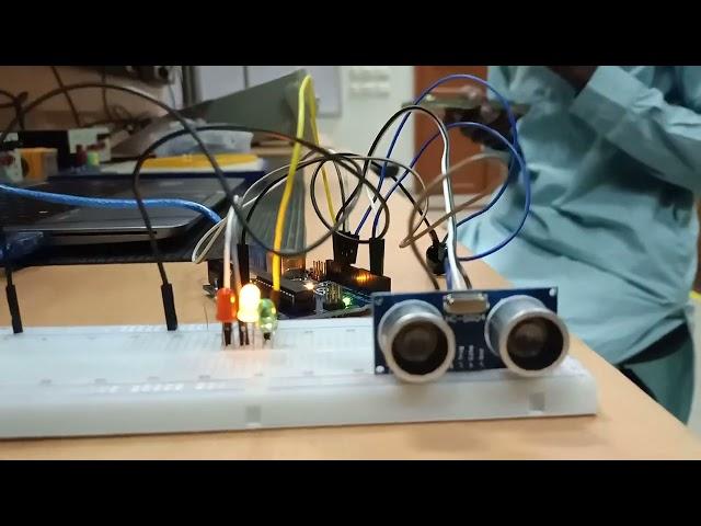 Arduino Uno Ultrasonic Parking Sensor Tutorial | DIY Red-Yellow-Green LED & Buzzer System