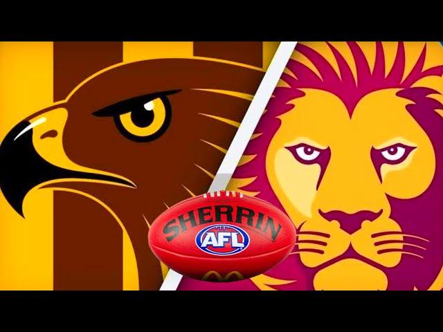 Hawthorn vs Brisbane Lions AFL Football Live from MCG