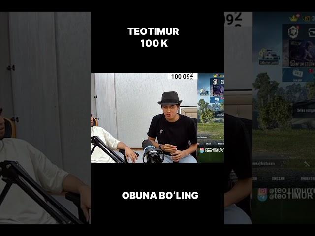 @TeoTimur_org 100K boldi tabriklayman #pubg #pubgmobile #teotimur #aslamboi #shorts