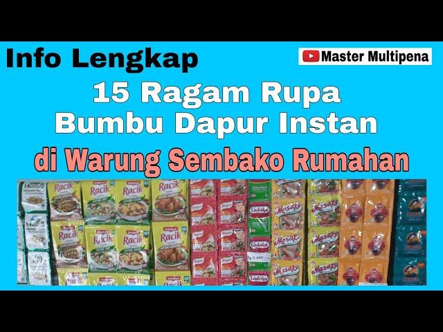 15 Ragam Rupa Bumbu Dapur Instan di Warung Sembako