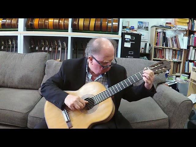 1929 Enrique Sanfeliu Classical Guitar Carcassi Sor Carcassi Albeniz Carcassi Coste Etude in A Major