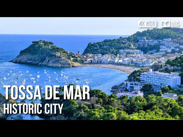 Tossa de Mar Historic Town and Fortress, Costa Brava -  Spain [8K HDR] Walking Tour