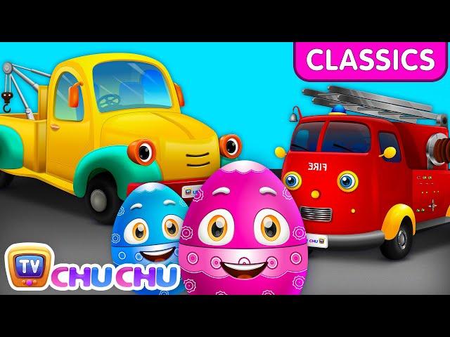 ChuChu TV Classics – Learn Utility Vehicles – Part 1 | Fire Engine, Ambulance & More | Surprise Eggs