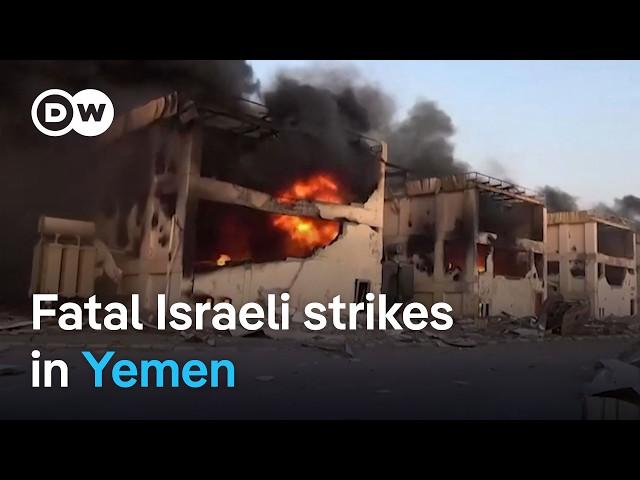 Israel strikes Yemen airport with WHO chief inside | DW News