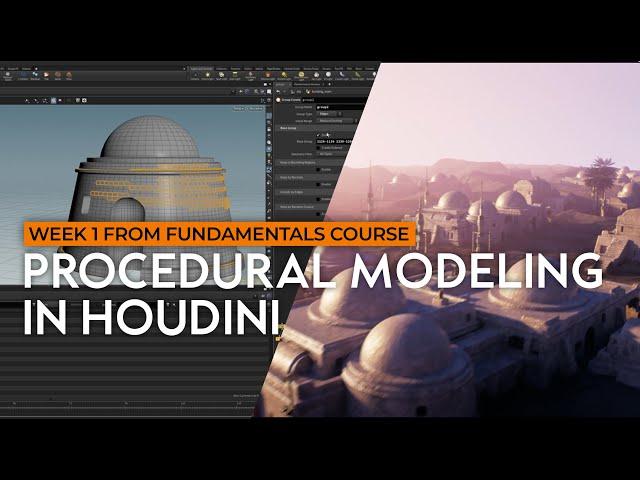 Houdini Beginner Tutorial | Intro To Procedural Modeling (3+ Hours of free lessons)