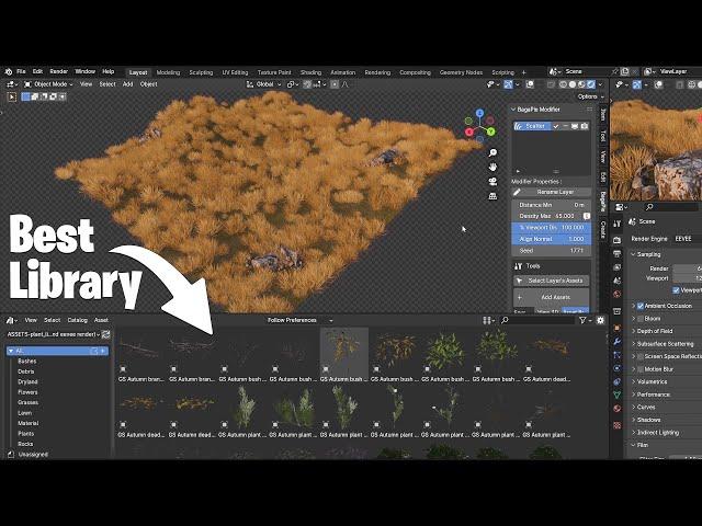 Best Free Blender Addon For Plants and Vegetation!