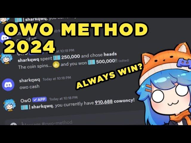 OWO BOT COINFLIP ALWAYS WIN METHOD | 2024