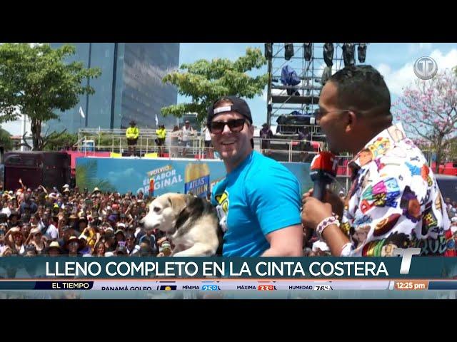 Alcalde Mizrachi destaca masiva asistencia de personas al Festival Carnavalístico