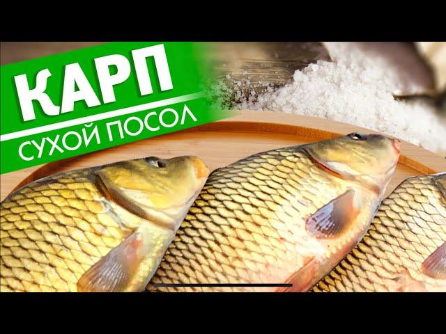 СУХОЙ ПОСОЛ РЫБЫ. Приготовление ВКУСНОЙ ВЯЛЕНОЙ РЫБЫ. Как засолить КАРПА.