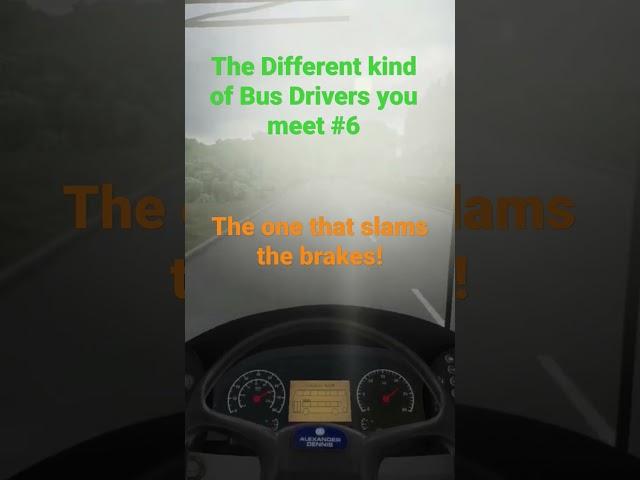 The Different Kind of Bus Drivers you meet #6: The one that slams the brakes #omsi2