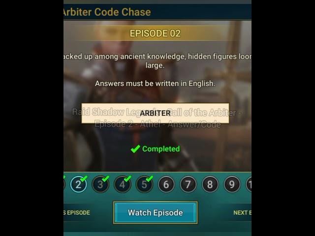 Raid Shadow Legends Cheat Codes - Call of the Arbiter Series - Answers/PromoCodes (Episode: 1-5)