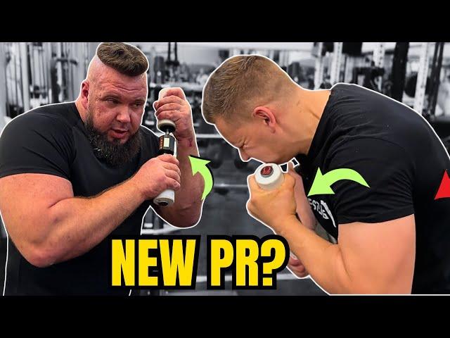 Alex Kurdecha challenges  Coach Ray to WRIST STRENGTH TEST