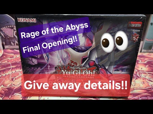 Rage of the Abyss mini box opening! Plus Giveaway details!!! #yugioh #giveaway #rageoftheabyss