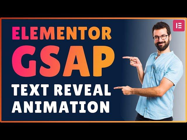 Elementor GSAP Text Reveal Animation | Elementor WordPress Tutorial