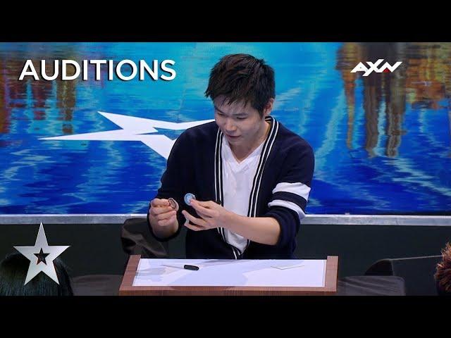 Magician Eric Chien MAKES COIN PHYSICALLY DISAPPEAR! | Asia's Got Talent 2019 on AXN Asia