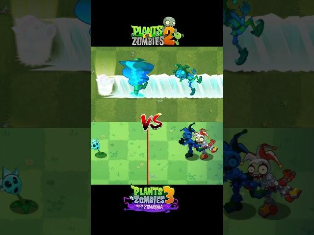 PVZ 2 VS PVZ 3 Snow Pea Power up VS Jester Zombie | Plants vs Zombies 2 #pvz2 #pvz2gameplay