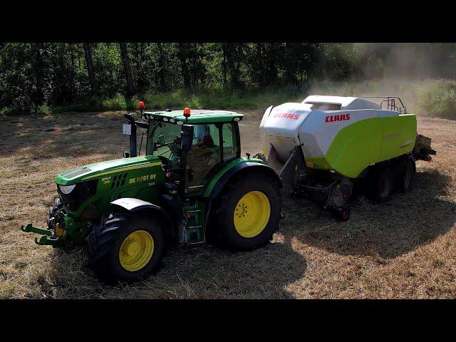 Hooi persen | Pressing Hay | John Deere | Claas |  Quadrant | Heu Pressen | Grasseizoen 2024