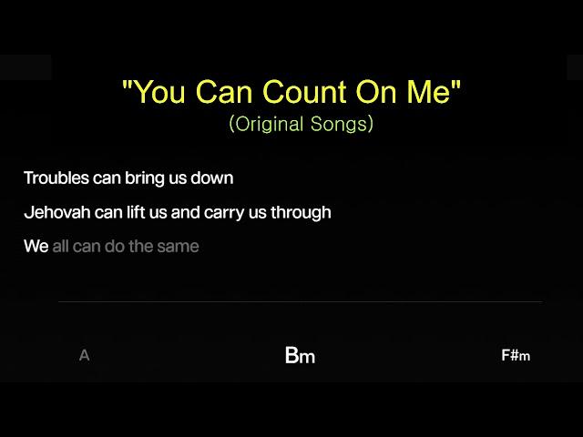 You Can Count On Me (JWKaraoke) with chords