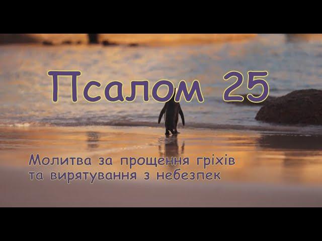 Псалом 25  Молитва за прощення гріхів та вирятування з небезпек псалом українською мовою (Хоменка)