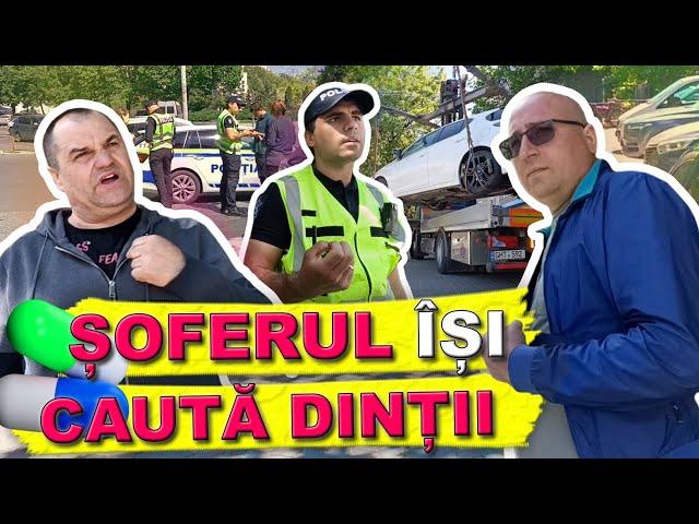 Șoferul își caută dinții