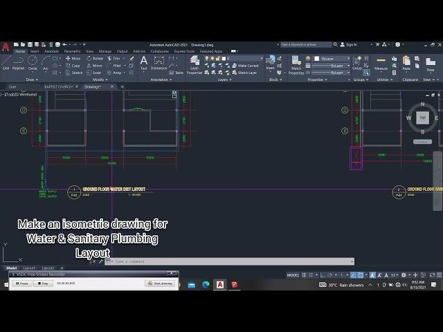 How to make Isometric Plumbing Drawing in Autocad