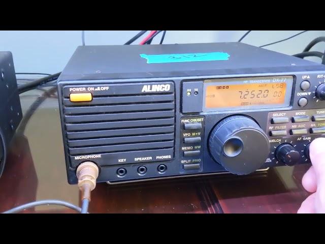 Alinco DX77 QSO With Georgia On 40M