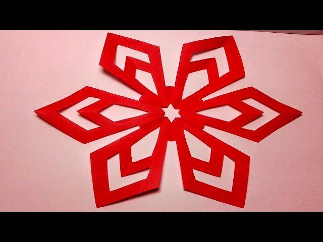 Paper Cutting-How to make Easy & Simple paper cutting Flower Design? Kirigami Tutorials.