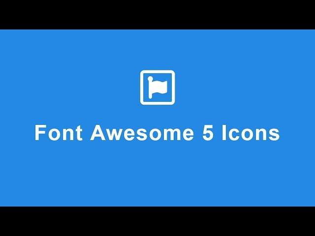 Font Awesome 5 Icons