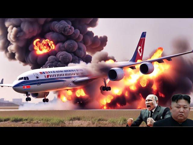 happened 20 seconds ago! the plane carrying 700 NORTH KOREAN commanders was destroyed by Ukraine