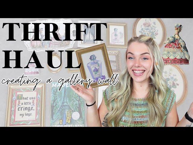 Thrift Haul - HUGE artwork haul to create the perfect gallery wall! *soooo many gems!*