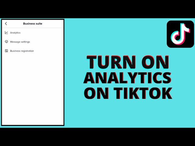 How to turn on analytics feature on Tiktok (2023)