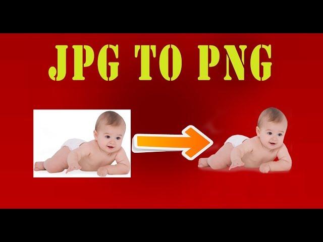 How to convert jpg to png image with full transparency or without background