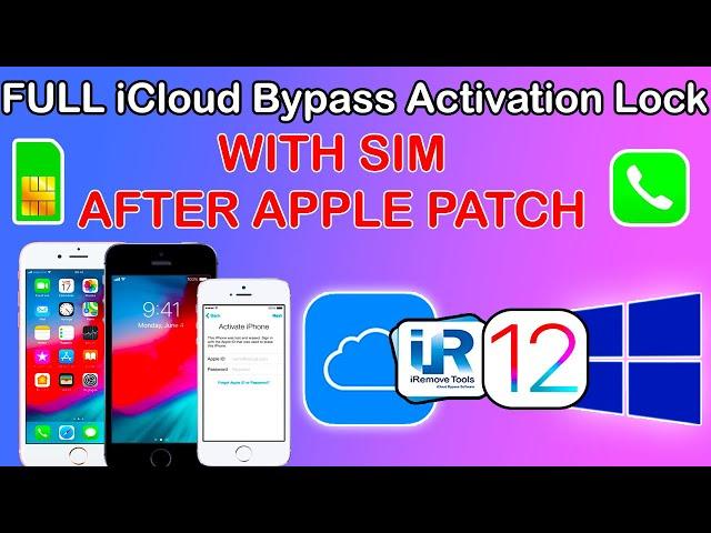 iRemove Tools Fixed Apple Patch iCloud Bypass with Sim/Signal Windows iPhone 5S/6/6+ iOS 12.5.7