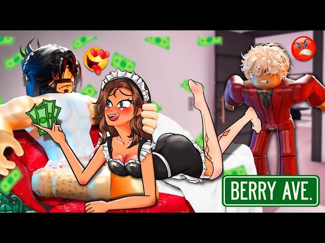 BILLIONAIRE Father & Son Bosses Fight Over A Poor Maid| Berry Avenue Story