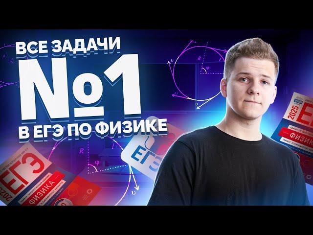 Все типы 1 задание кинематика | Физика ЕГЭ 2025