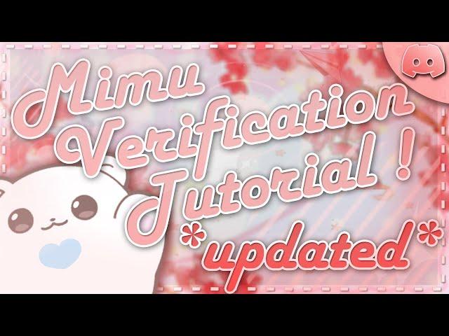 UPDATED! Mimu verification tutorial | discord tutorial | mswannyy