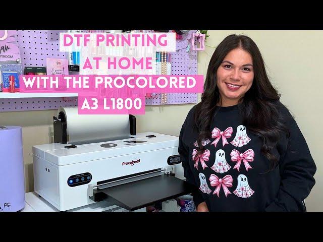 How To Create DTF Transfers Easily At Home With The Procolored A3 L1800 - Maintenance And Review