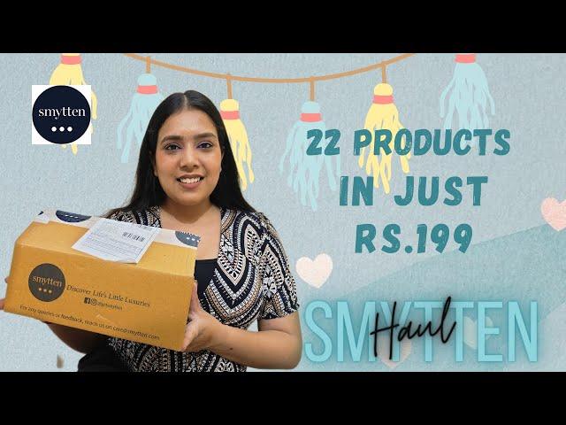 22 Products in just रु199  | SMYTTEN HAUL | How to use Smytten App #smytten #smyttenproducts