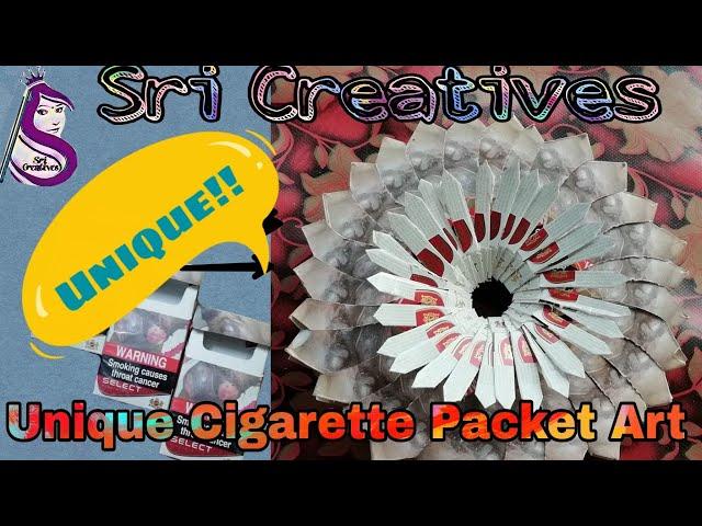 Beautiful Flower by Cigarette Packet Art| Wall hanging Flower| Unique| Cigarette Packet Art