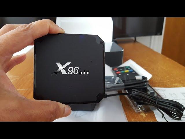 4K Android TV Box X96 Mini, unboxing & connecting to television