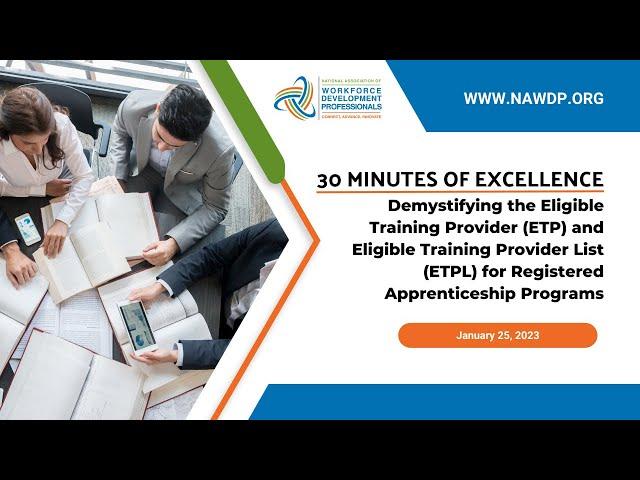 Demystifying the Eligible Training Provider List (ETPL) for Registered Apprenticeship Programs