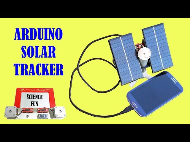 Arduino Solar Tracker with USB Phone Charger – DIY Tutorial