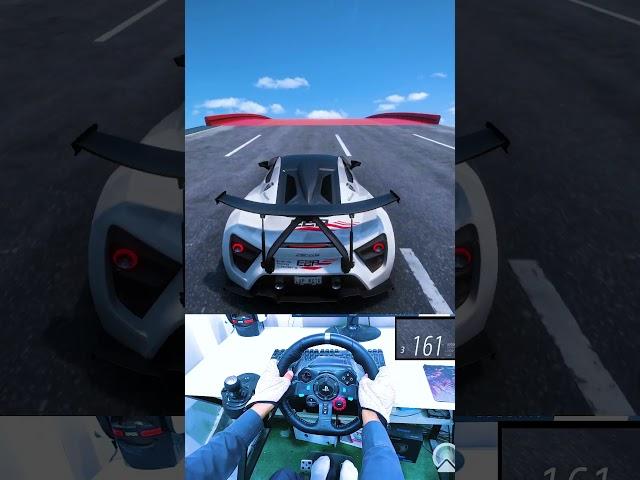 ZENVO TSR-S HITTING EXTREME RAMP MAP  #frozahorizon5 #shorts